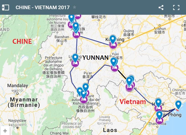 carte Chine vietnam 2017 annotée